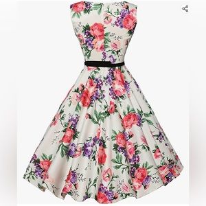 A-line 1950’s vintage swing dress